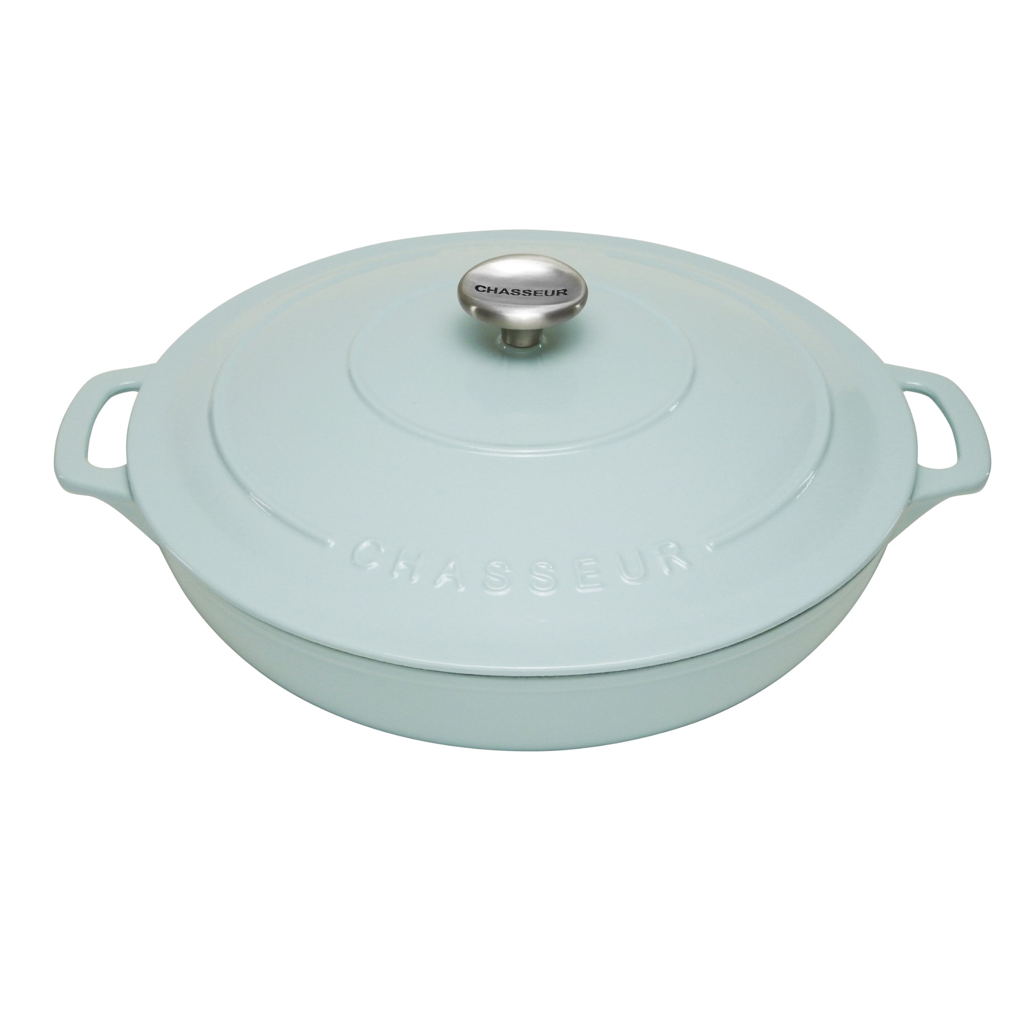 Chasseur 30cm Round Casserole - Duck Egg Blue