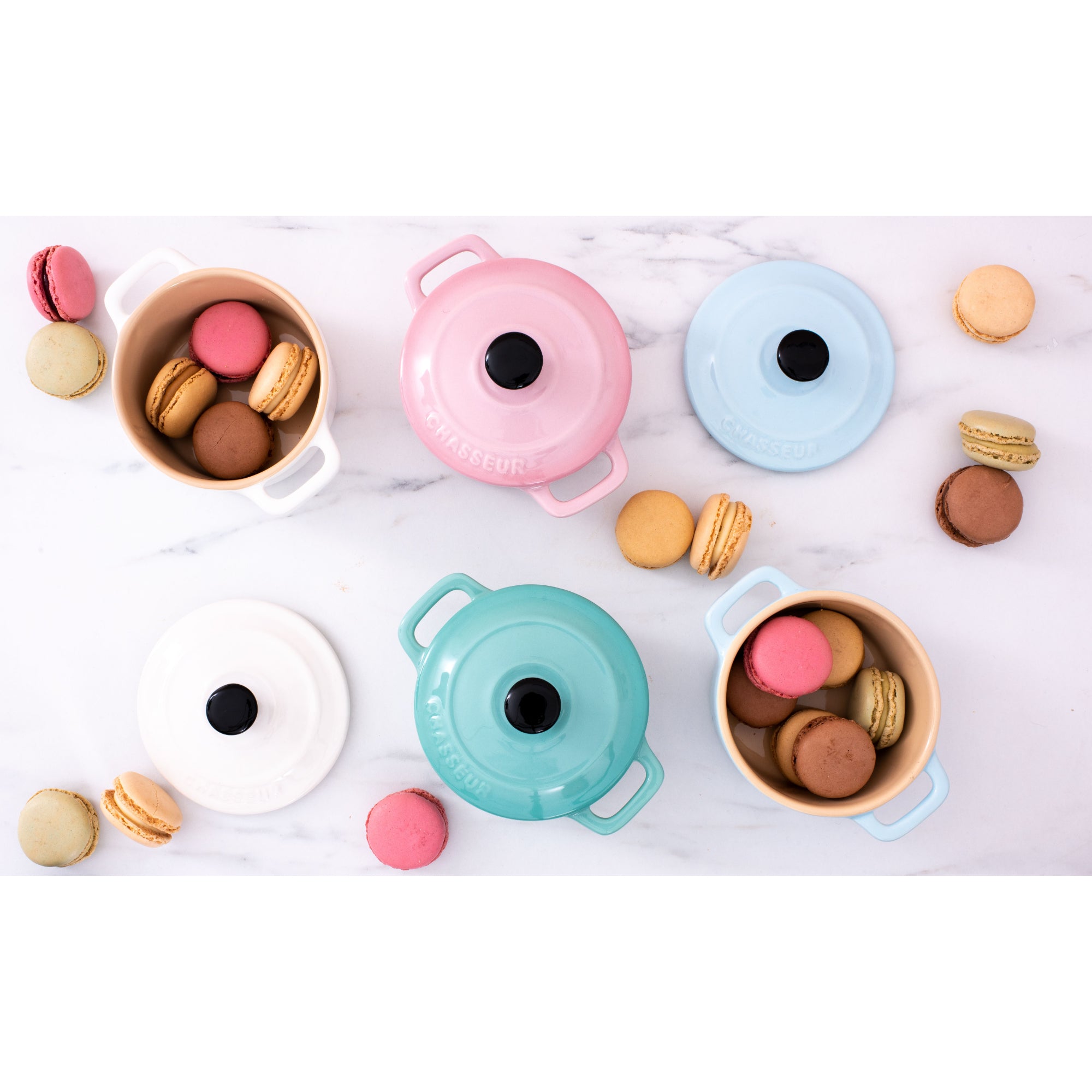 Chasseur 19606 Macaron 4-Piece Mini Cocotte Set