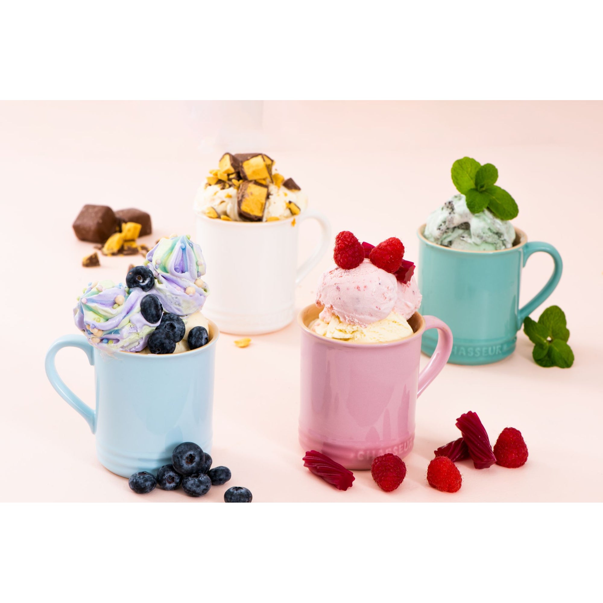 Chasseur 19607 Macaron 4-Piece Mug Set-350 ml