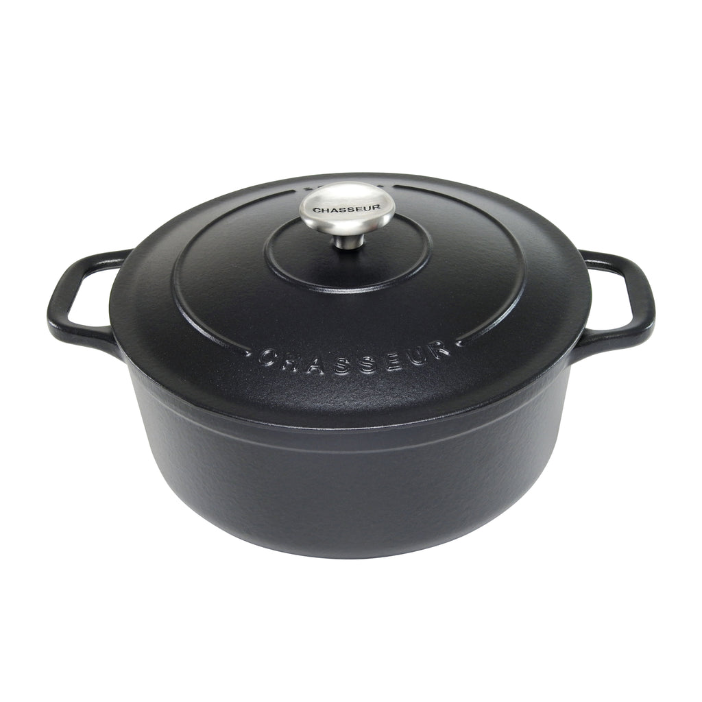 Chasseur 26cm Round French Oven - Matte Black