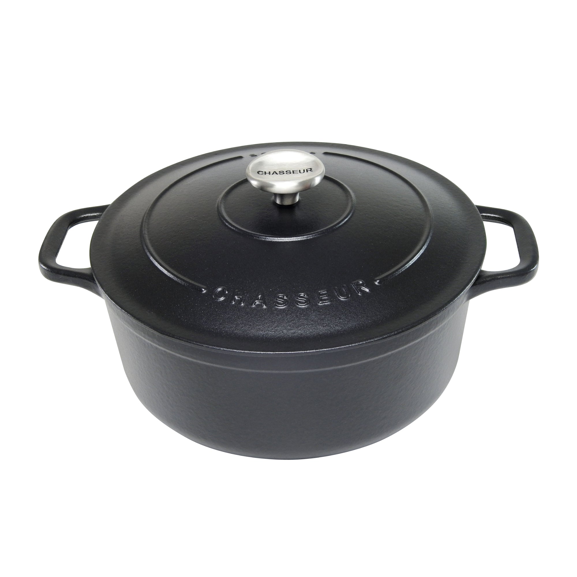 Chasseur 26cm Round French Oven - Matte Black