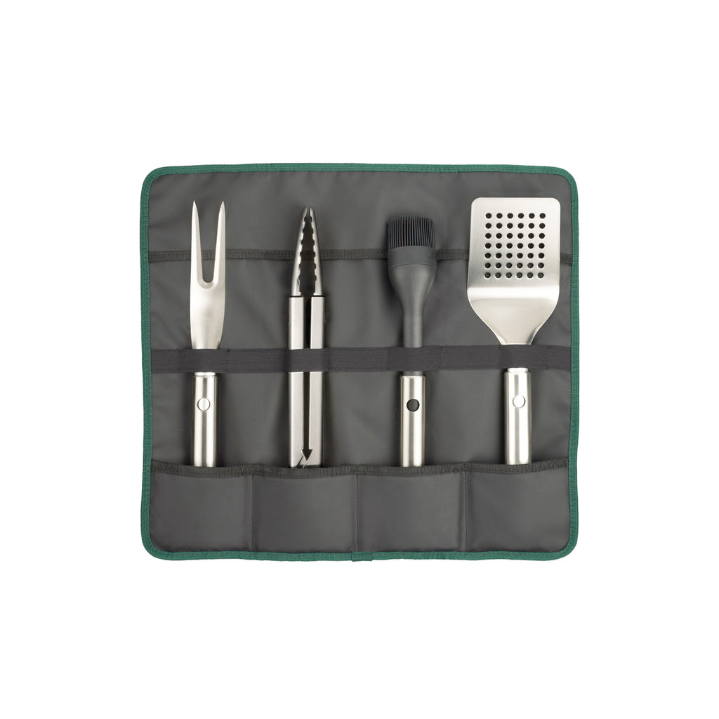 Joseph Joseph GrillOut? 4-Piece Stainless-Steel BBQ Utensil Set with Storage Case