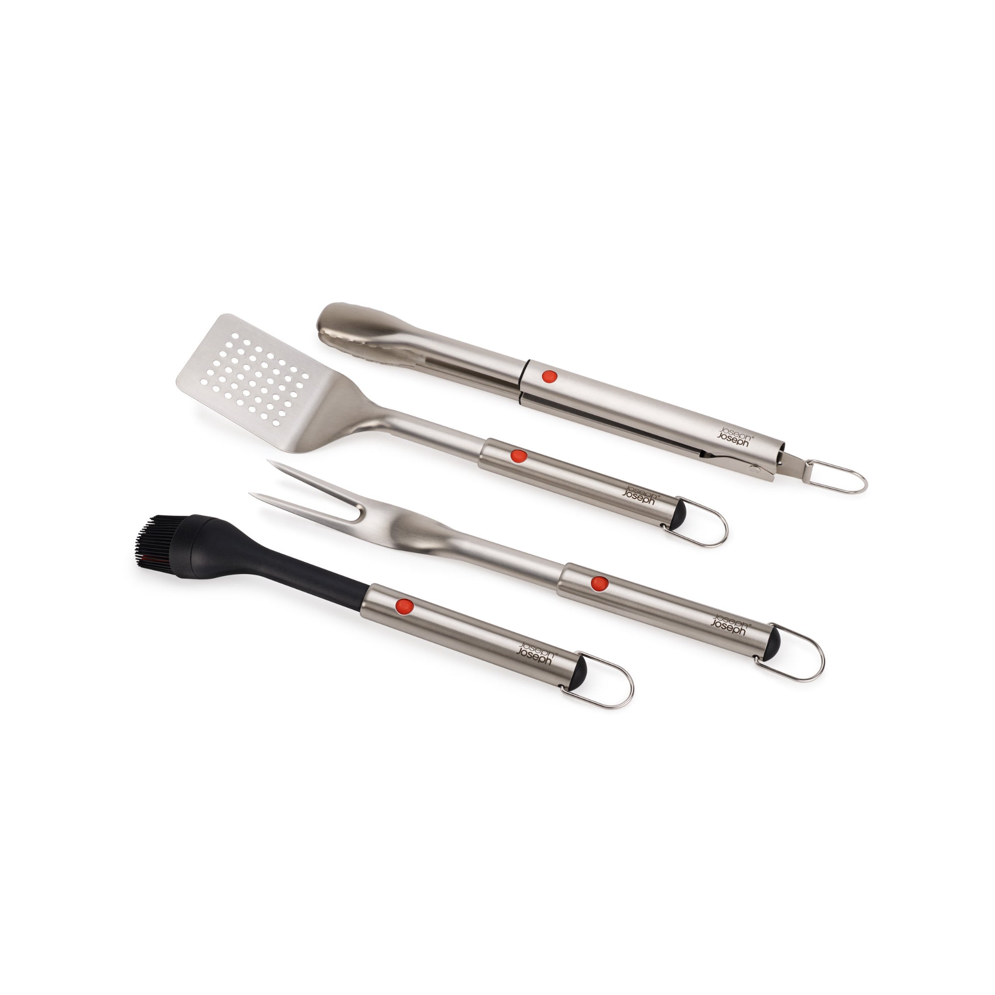 Joseph Joseph GrillOut? 4-Piece Stainless-Steel BBQ Utensil Set with Storage Case
