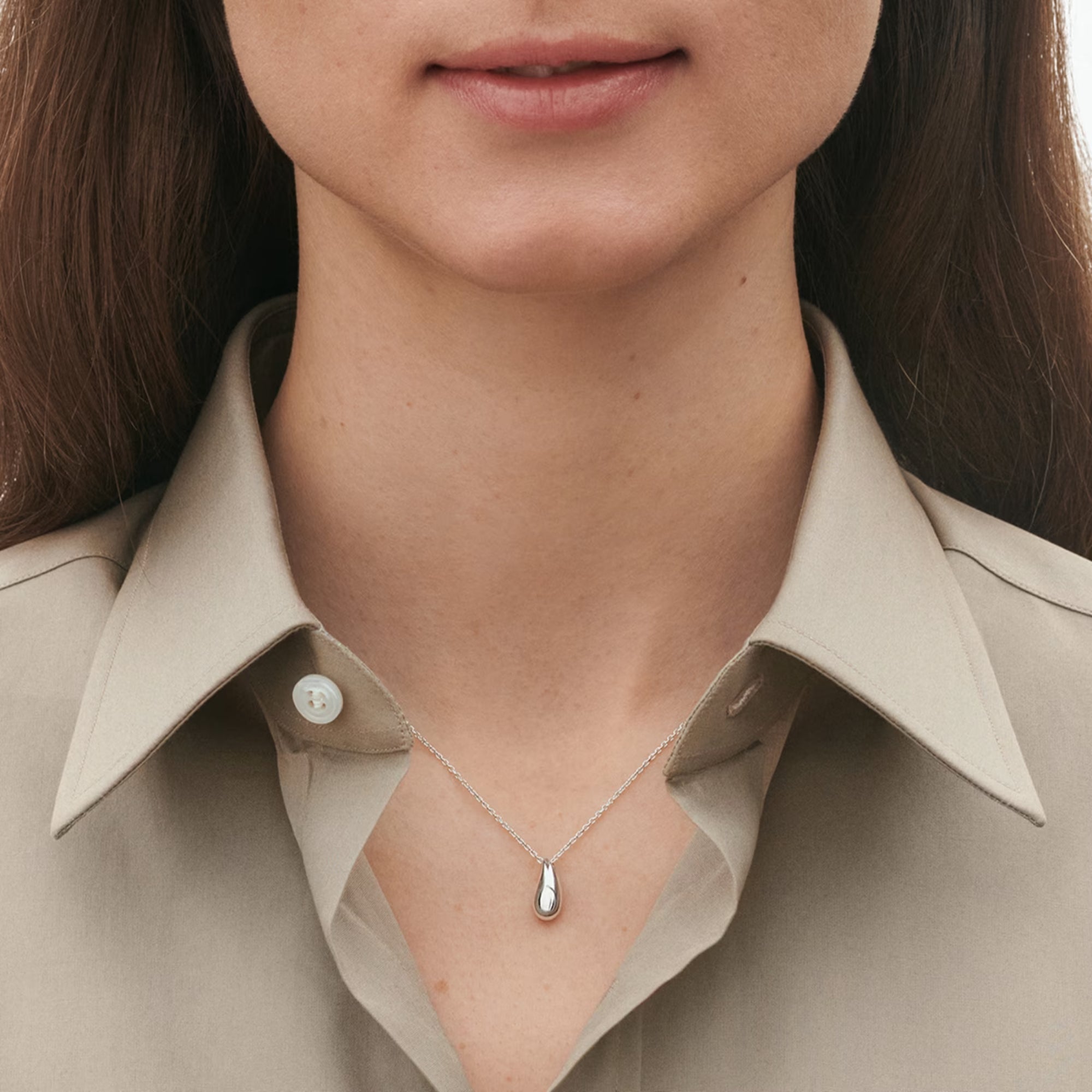 Georg Jensen Jewellery Reflect Mini Pendant - Sterling Silver