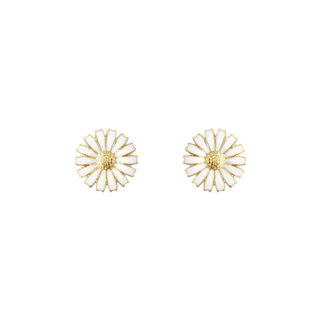 Georg Jensen Jewellery Daisy Earstuds - 18kt. Gold Plated Sterling Silver