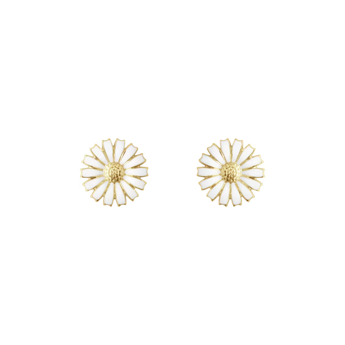 Georg Jensen Jewellery Daisy Earstuds - 18kt. Gold Plated Sterling Silver