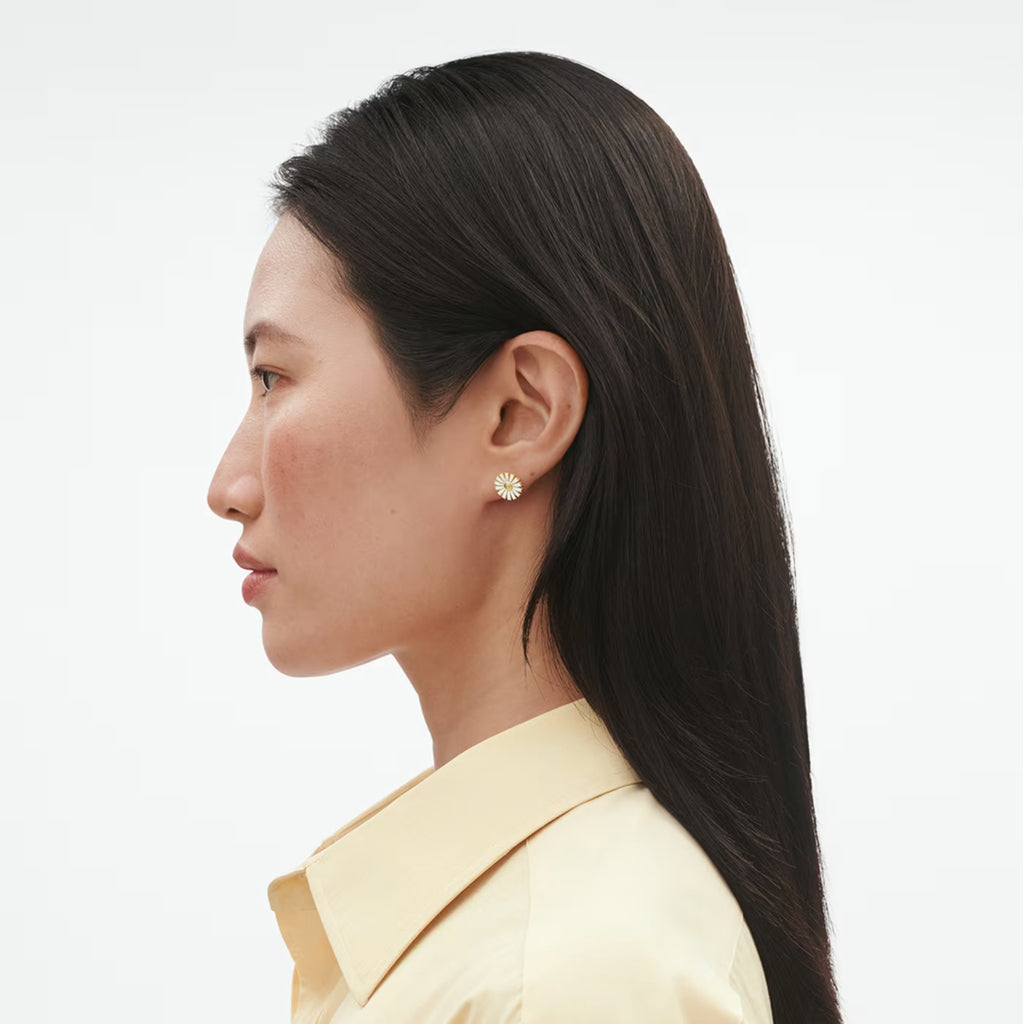 Georg Jensen Jewellery Daisy Earstuds - 18kt. Gold Plated Sterling Silver