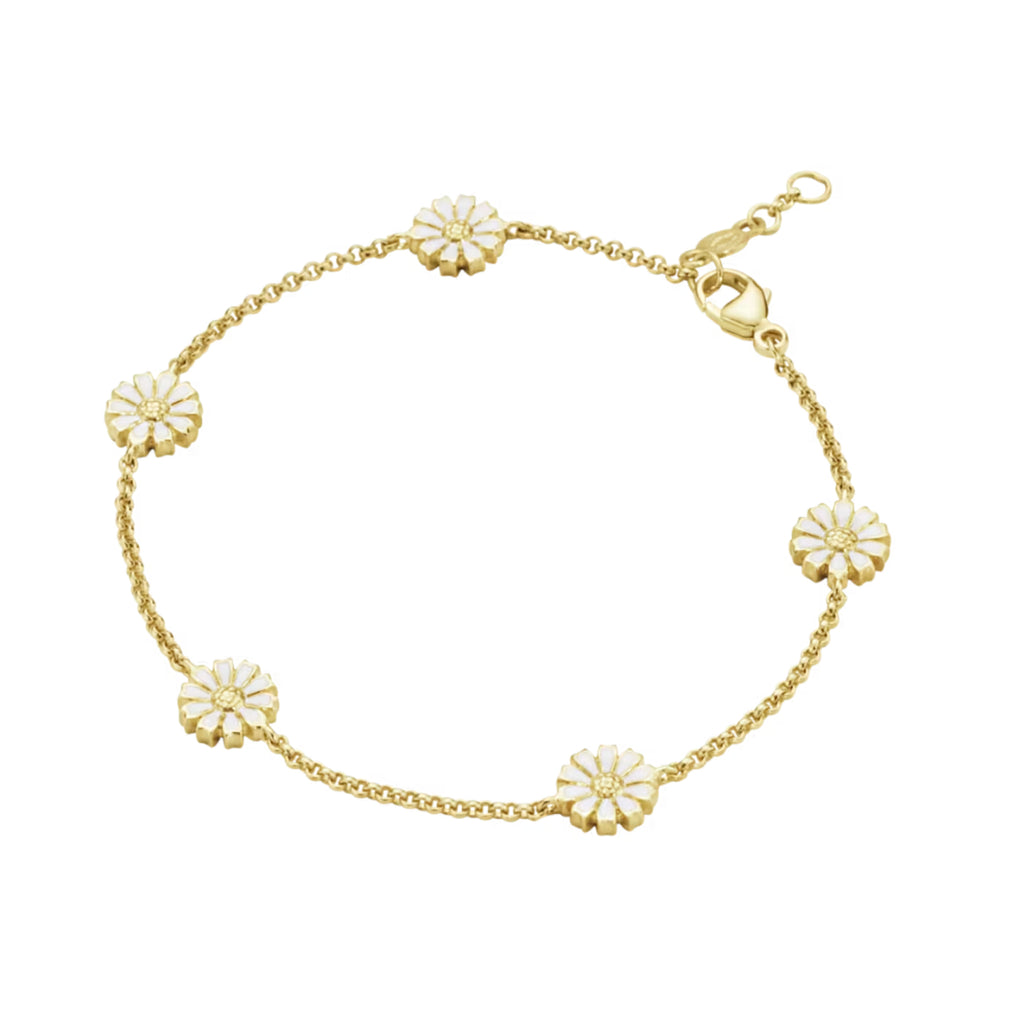Georg Jensen Jewellery Daisy Bracelet - 18kt. Gold Plated Sterling Silver