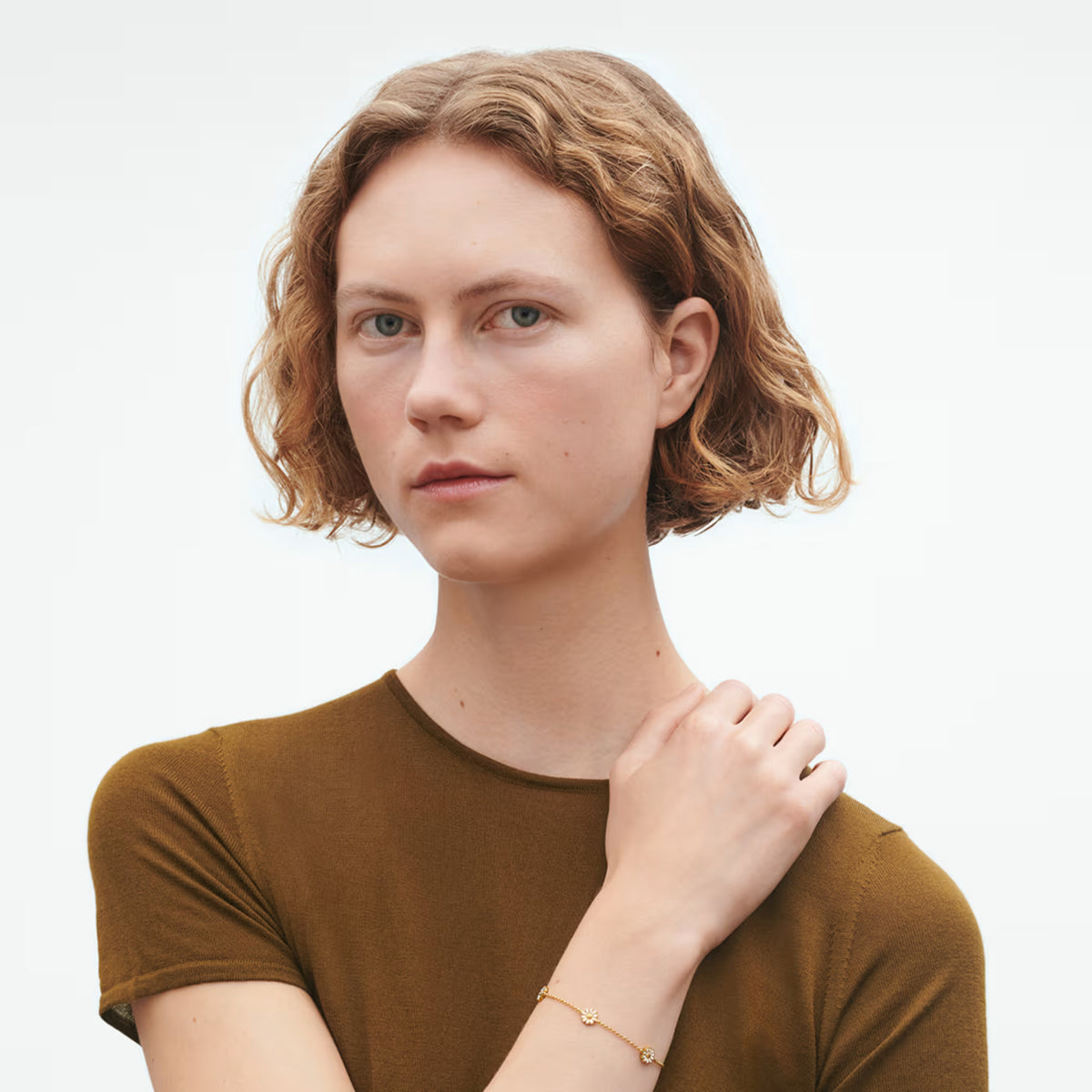 Georg Jensen Jewellery Daisy Bracelet - 18kt. Gold Plated Sterling Silver