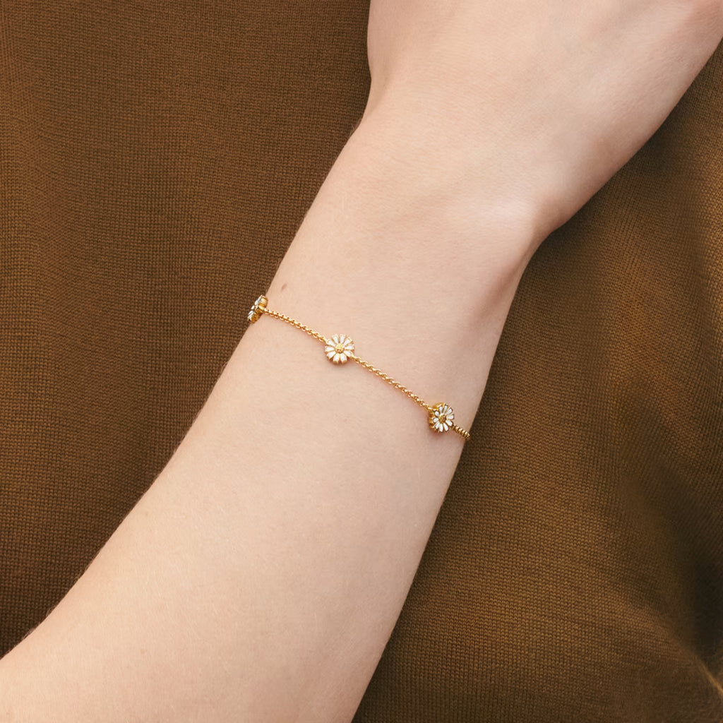 Georg Jensen Jewellery Daisy Bracelet - 18kt. Gold Plated Sterling Silver