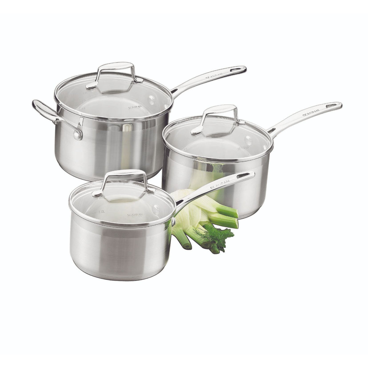 Scanpan 22033  Impact 3 piece Saucepan Set