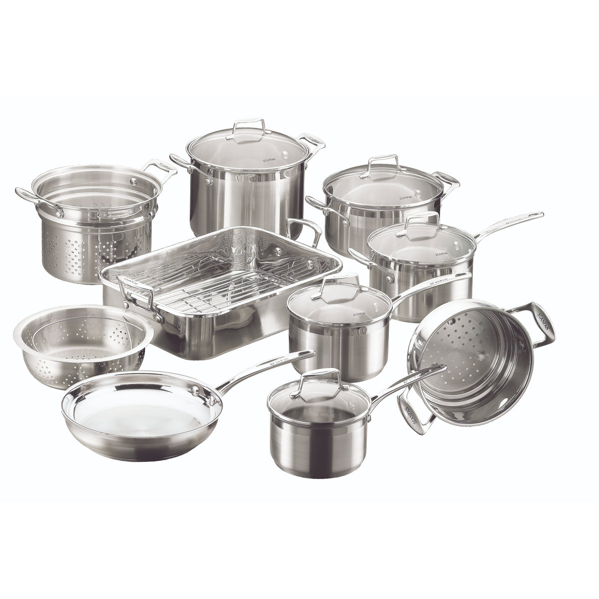 Scanpan 22040  Impact 10pc Cookware Set Stainless Steel