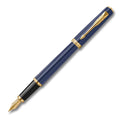 Parker Meridian Blue Gold Trim Fountain Pen
