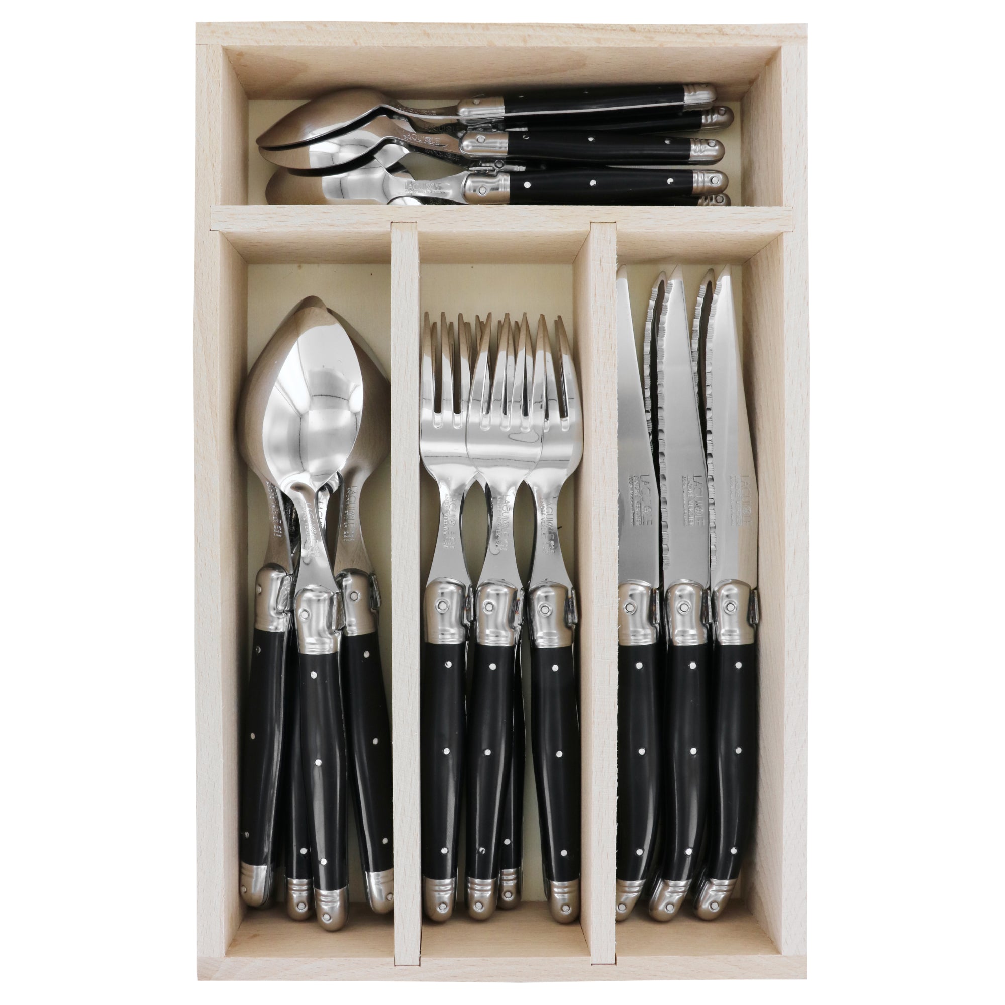 Andre Verdier 24 Piece? Cutlery Set - Black