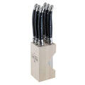 Andre Verdier 6 Piece Steak Knife Block Set - Black