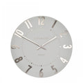 Thomas Kent 30cm Mulberry Wall Clock, Open Face - Silver Cloud