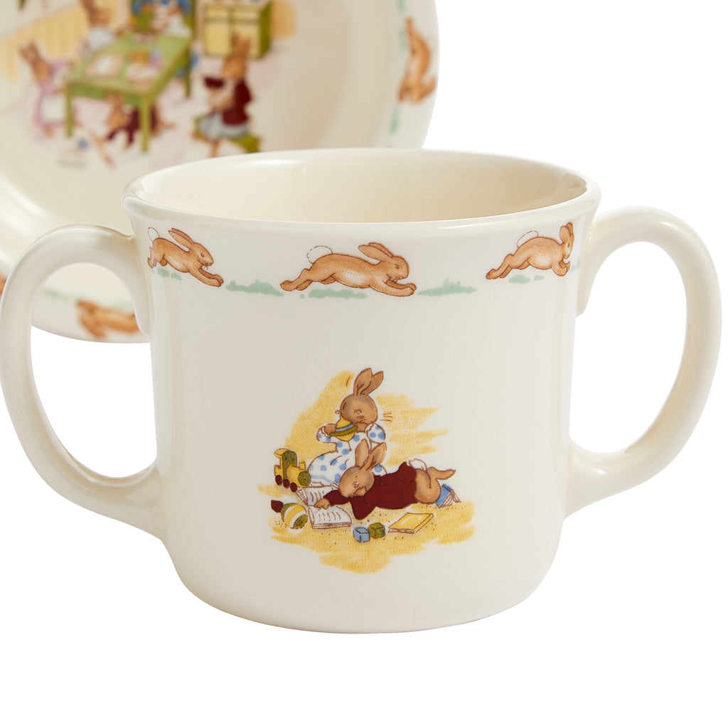 Royal Doulton Bunnykins Baby Bowl & Two-Handled Mug, 2 Piece Set