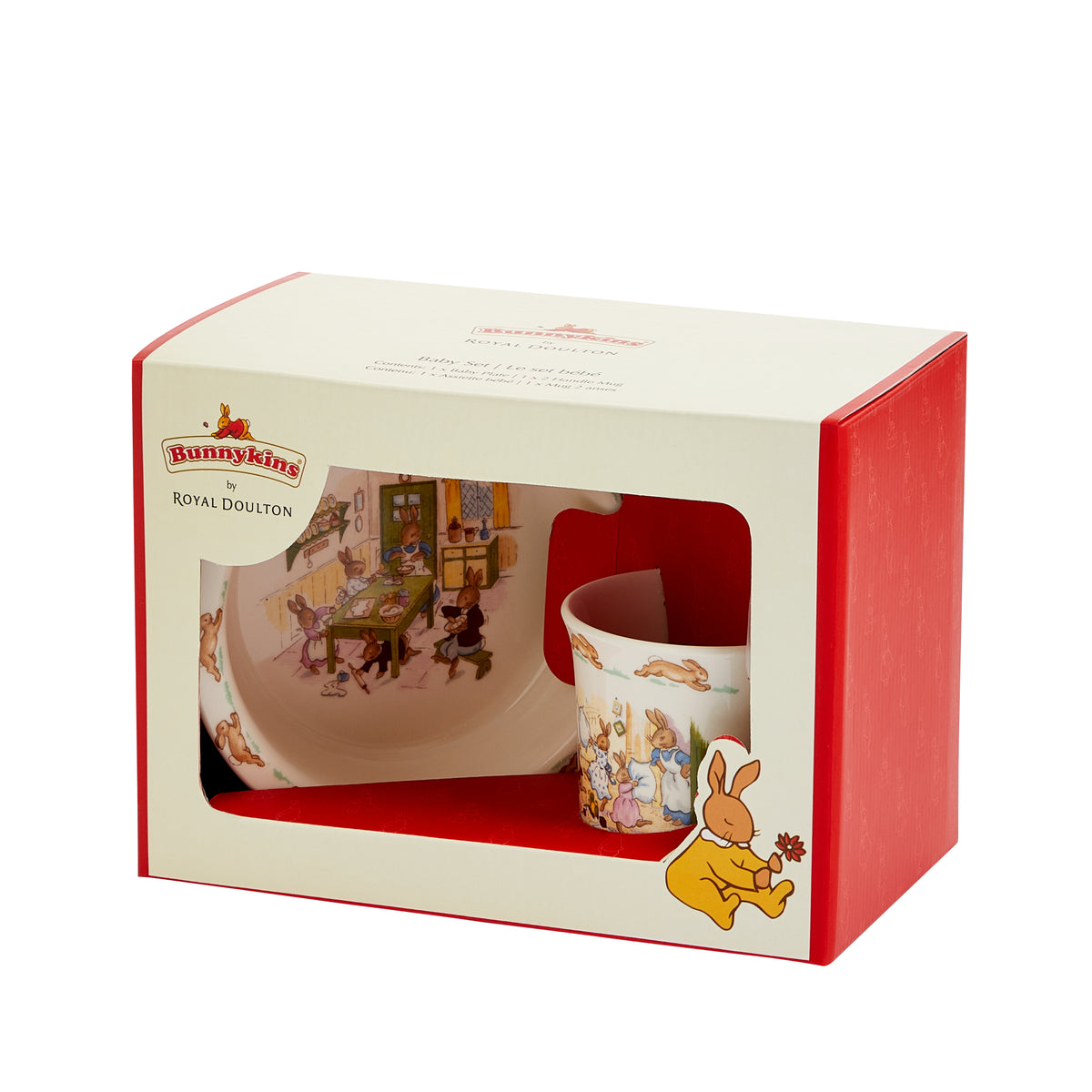 Royal Doulton Bunnykins Baby Bowl & Two-Handled Mug, 2 Piece Set