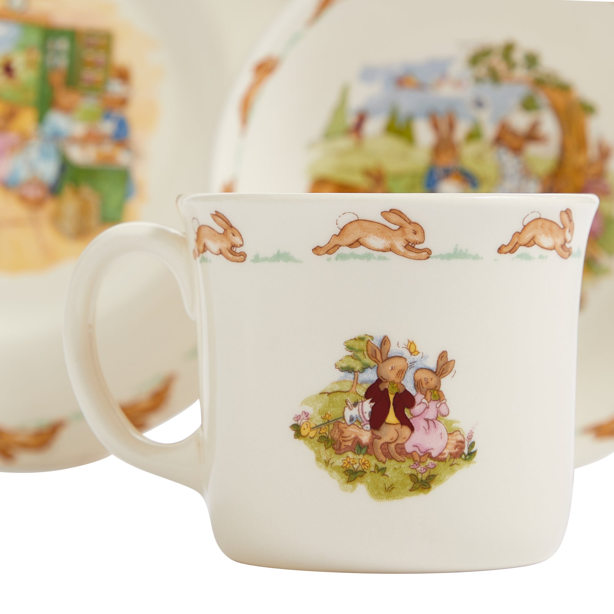 Royal Doulton Bunnykins Childrens Bowl, Plate & Mug, 3 Piece Set
