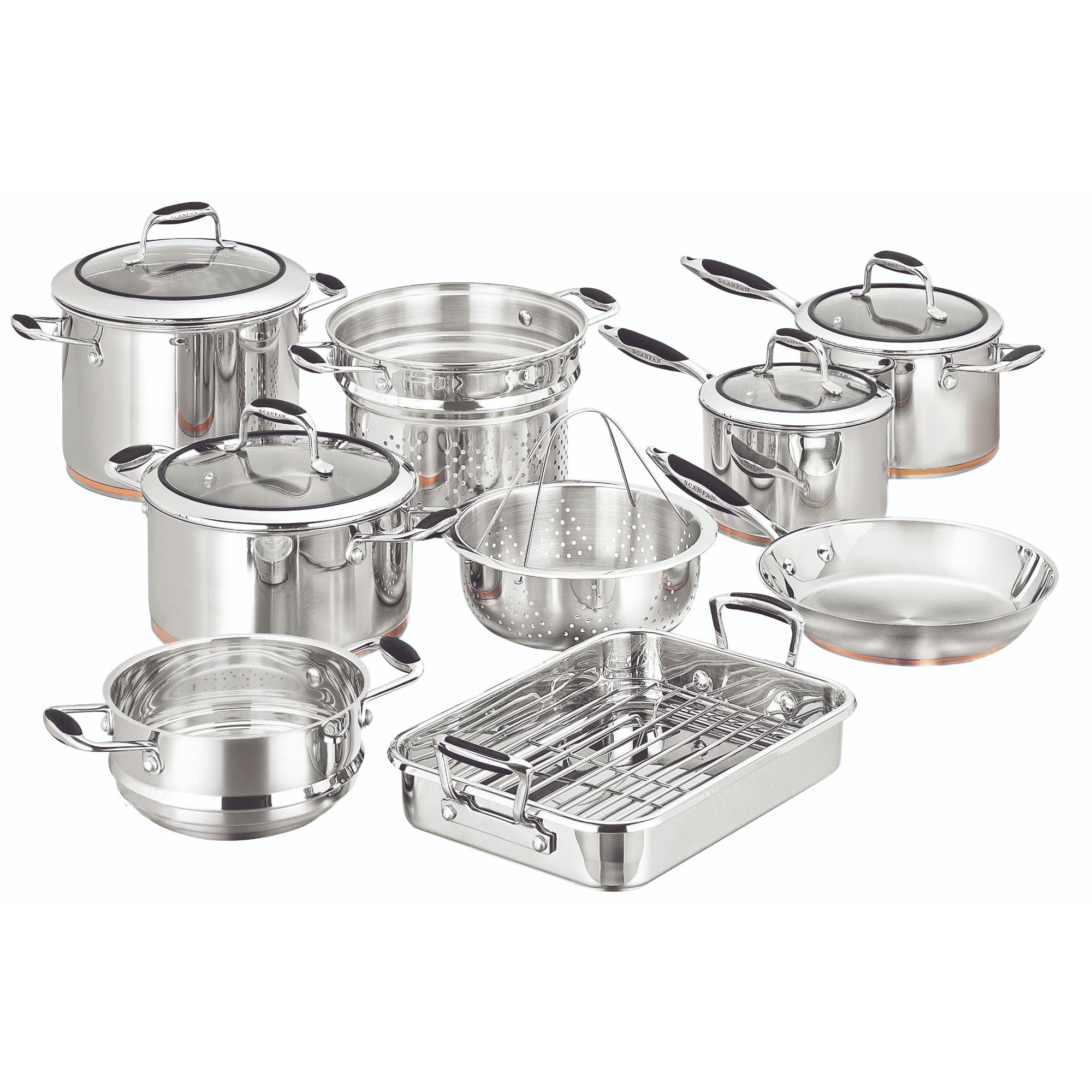 Scanpan 26039 Coppernox 9 Piece Cookware Set - Brushed/Copper