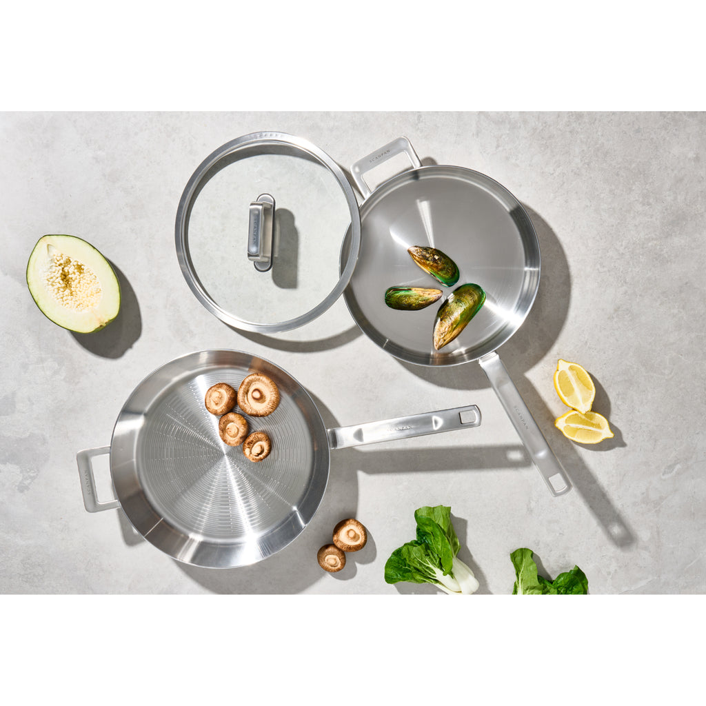 Scanpan Elektra 32cm Fry Pan with Helper Handle - Silver