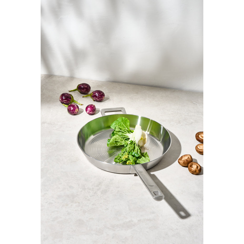 Scanpan Elektra 32cm Fry Pan with Helper Handle - Silver