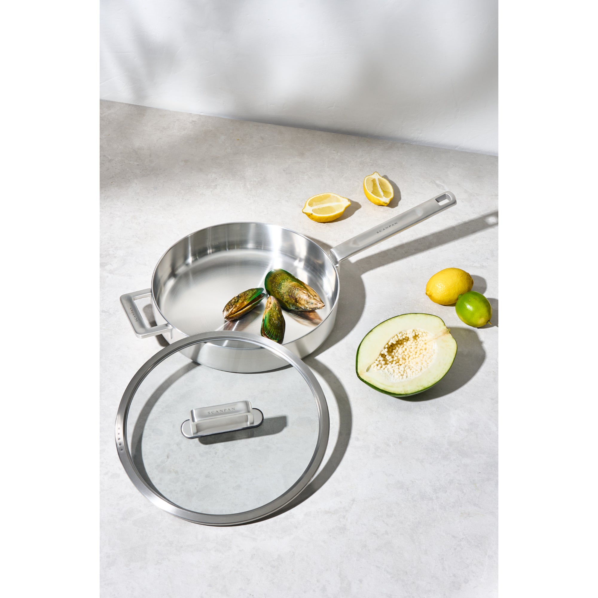 Scanpan Elektra 28cm Saute Pan - Silver