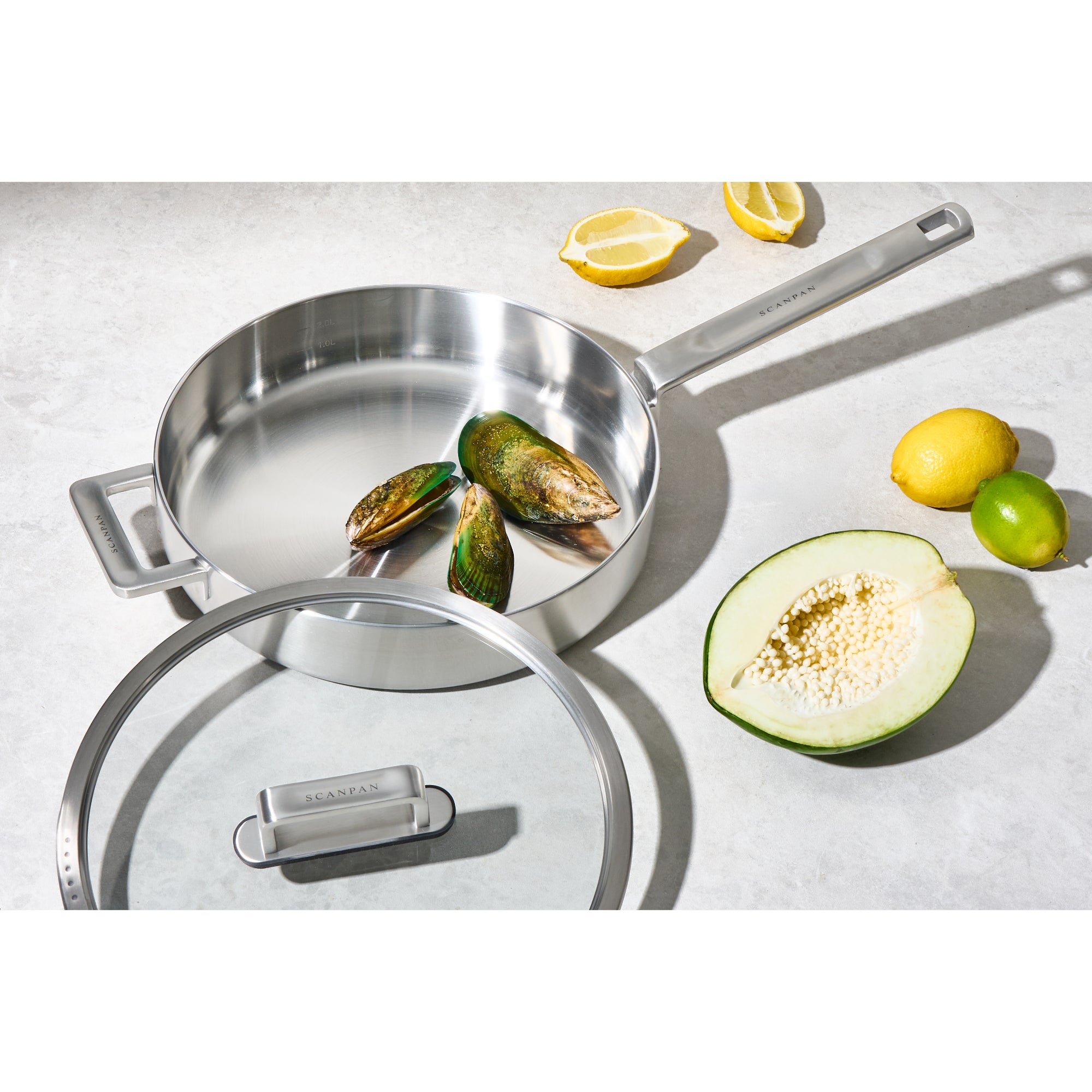 Scanpan Elektra 28cm Saute Pan - Silver