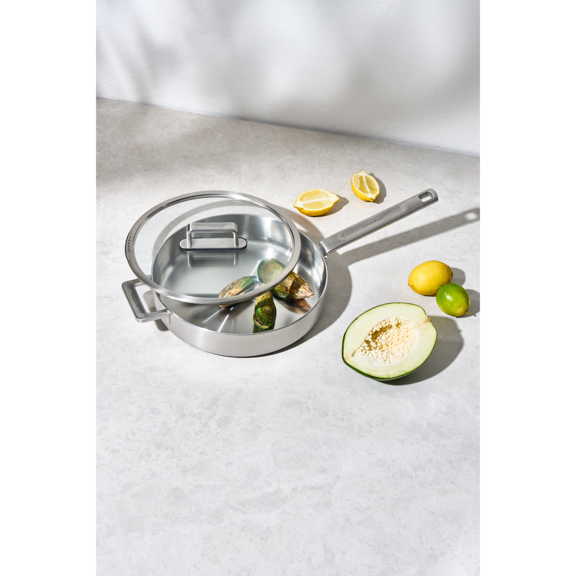 Scanpan Elektra 28cm Saute Pan - Silver
