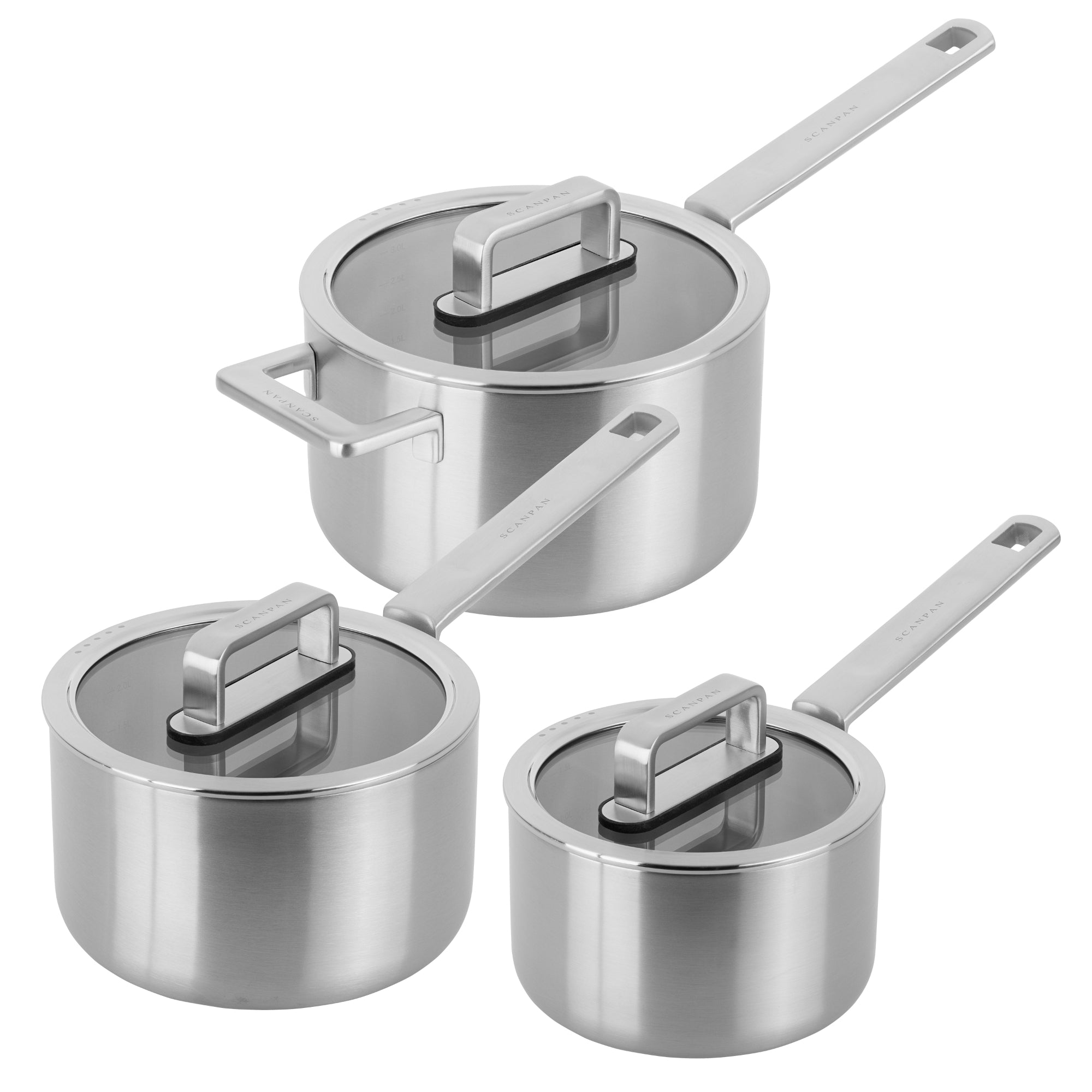 Scanpan 3 Piece Saucepan Set - Multi