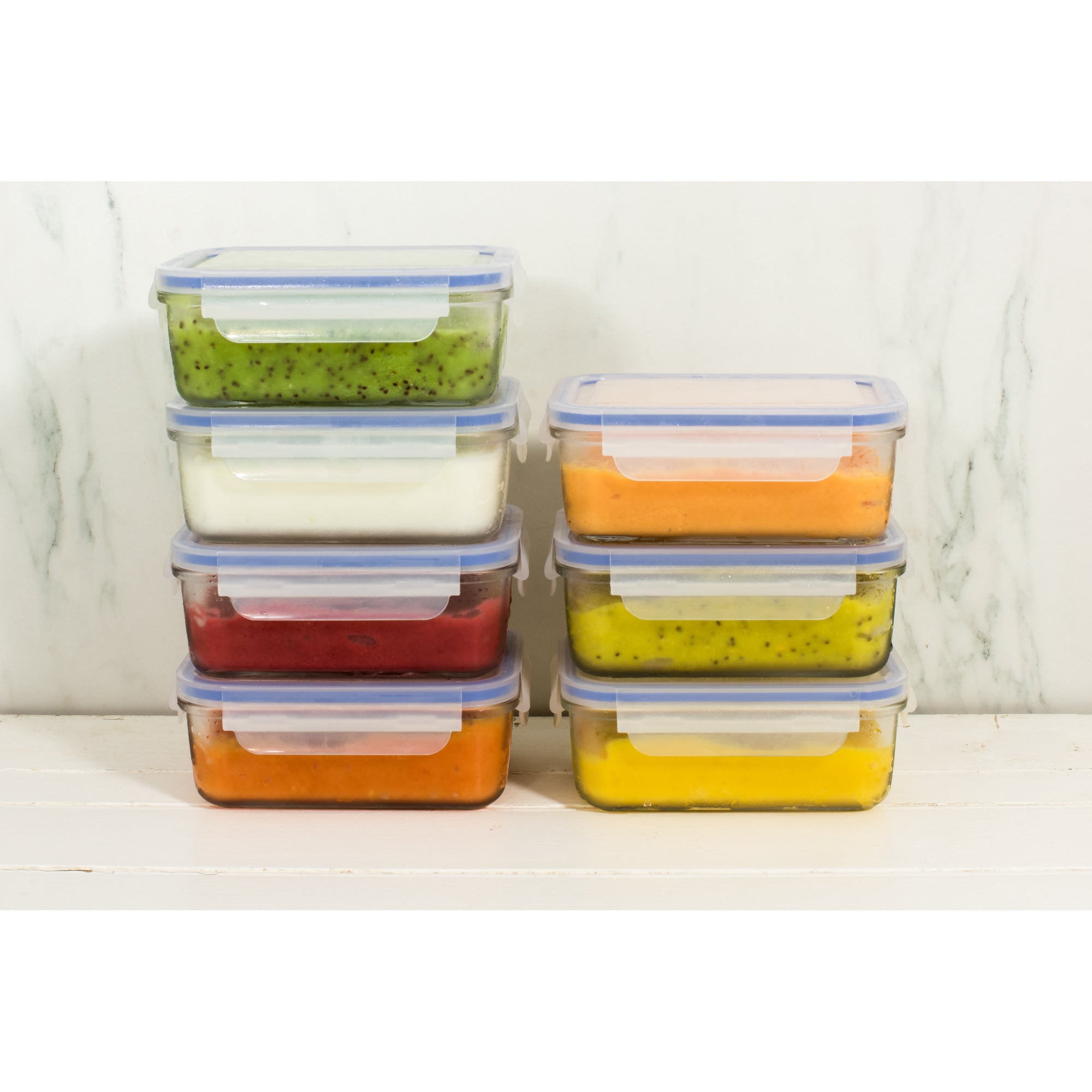 Glasslock Tempered Glass w/Lid Food Box/Storage/Container Set 10pc