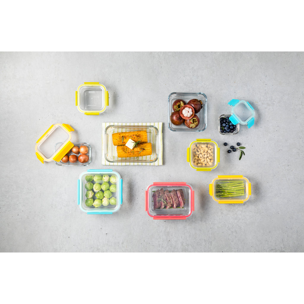 Glasslock Premium Oven Safe Tempered Glass 9 Piece Set