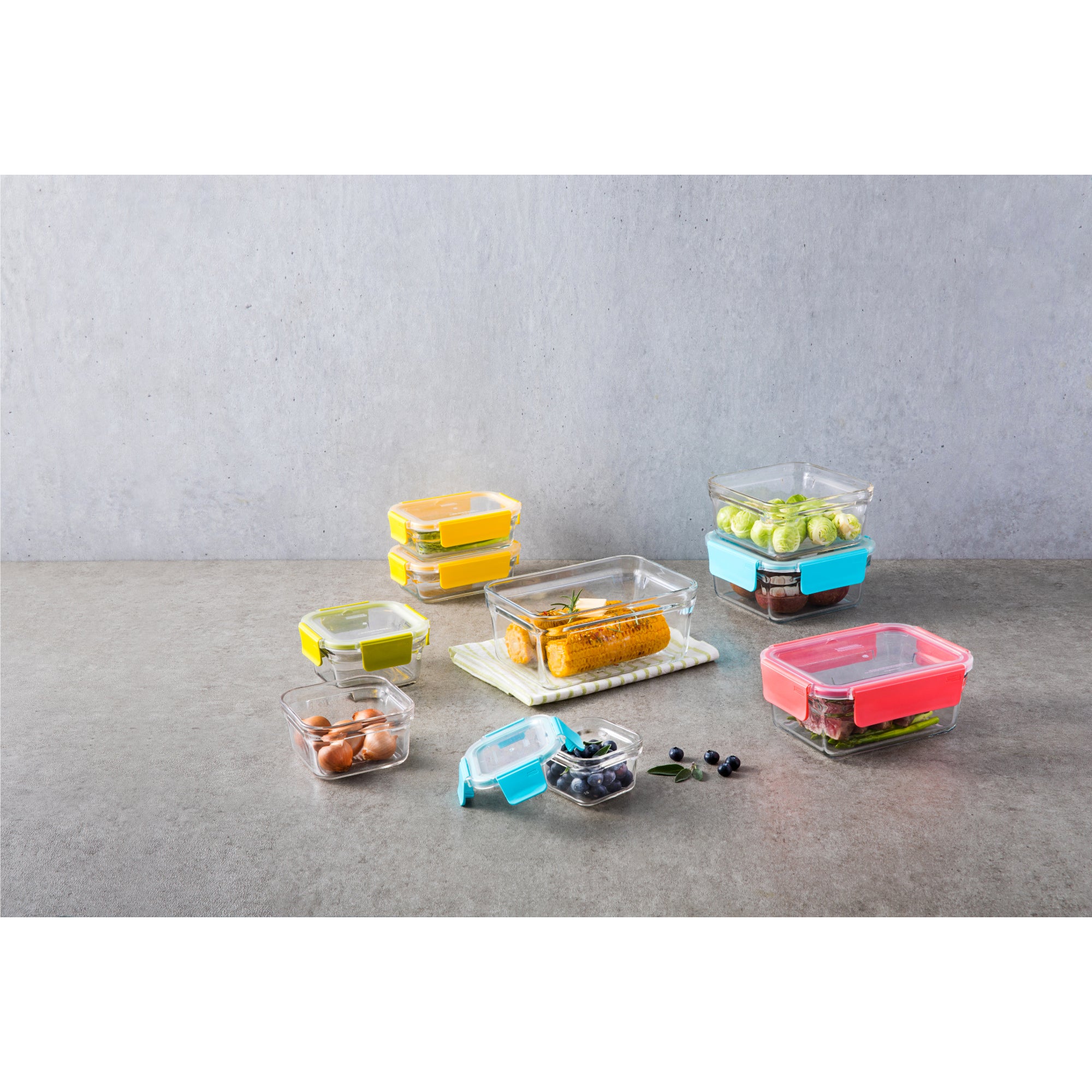 Glasslock Premium Oven Safe Tempered Glass 9 Piece Set