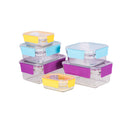 Glasslock 6 Piece Premium Tempered Glass Oven Safe Container Set - 28160-Multi