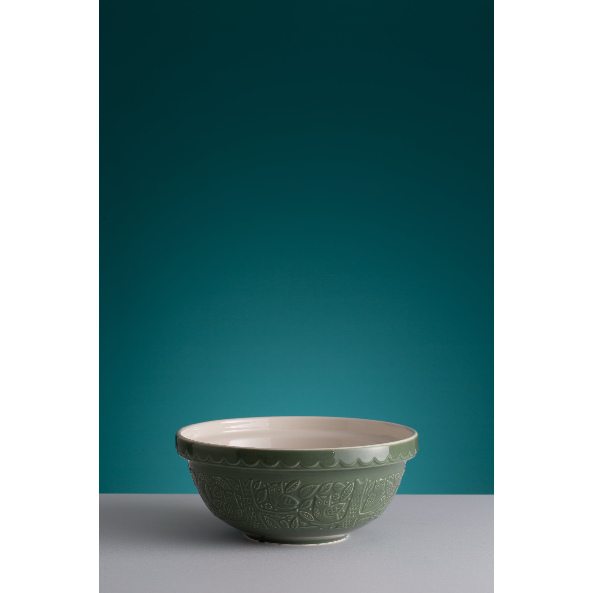 Mason Cash In The Forest 26cm Owl Green Mixing Bowl