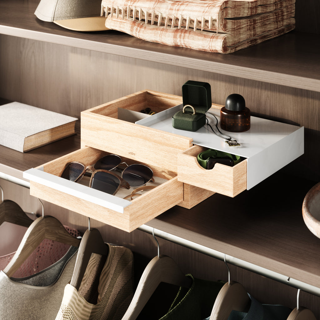 Umbra Stowit Storage Box - White/Natural