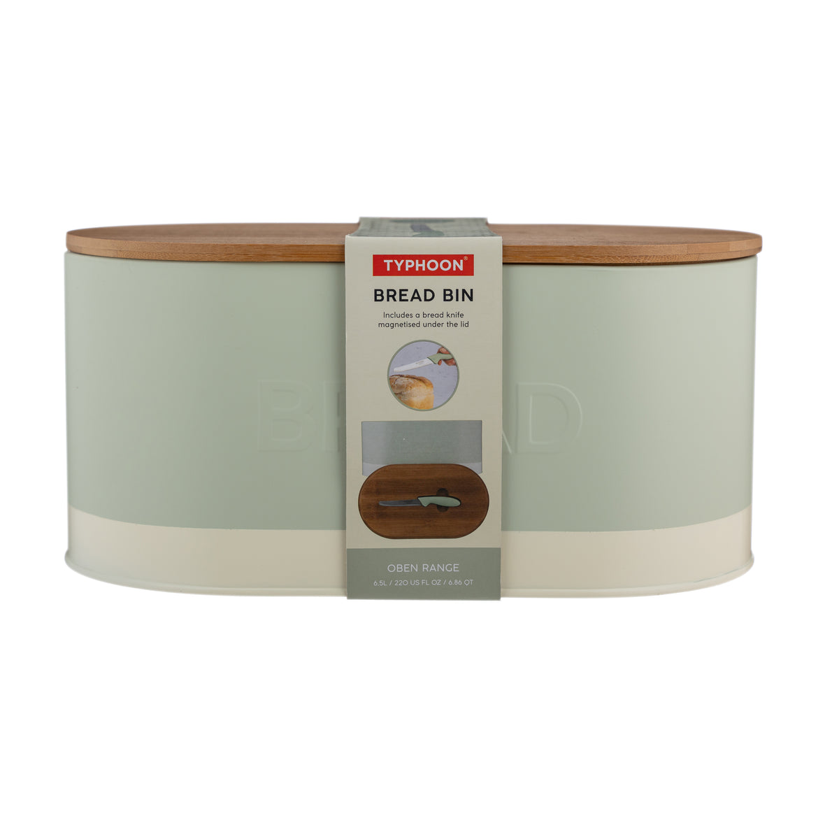 Typhoon Oben Bread Storage - White/Green