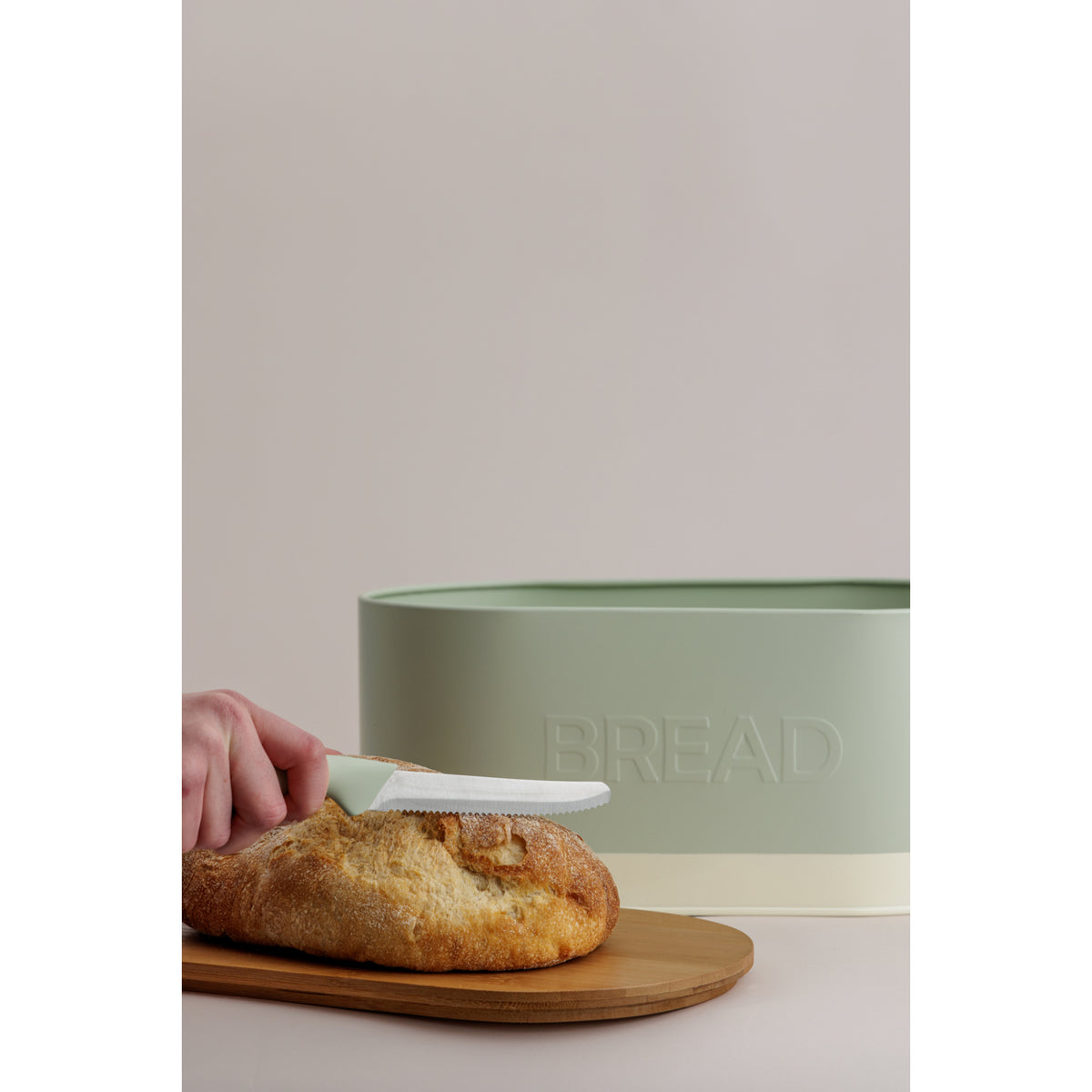 Typhoon Oben Bread Storage - White/Green
