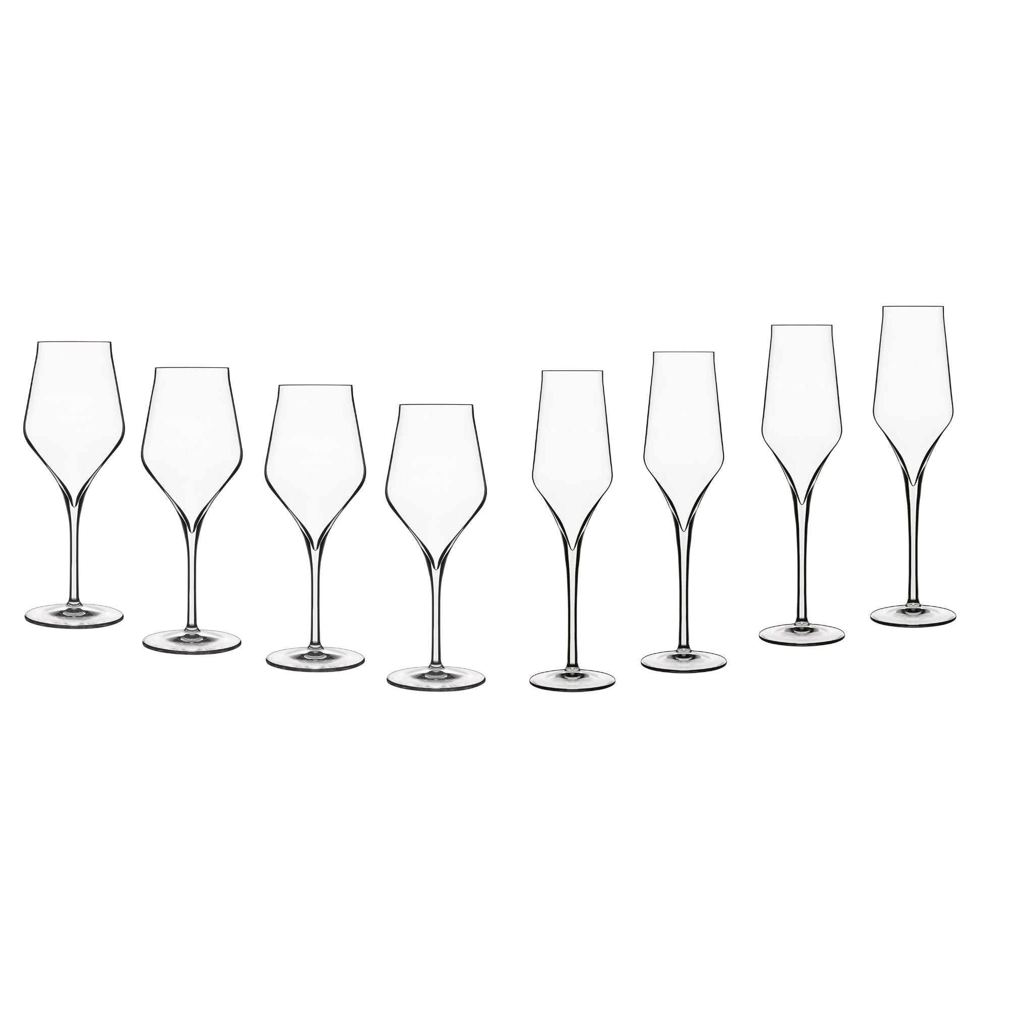 Luigi Bormioli Supremo 350ml Chardonnay Glass and 240ml Champagne Flutes - Set of 8