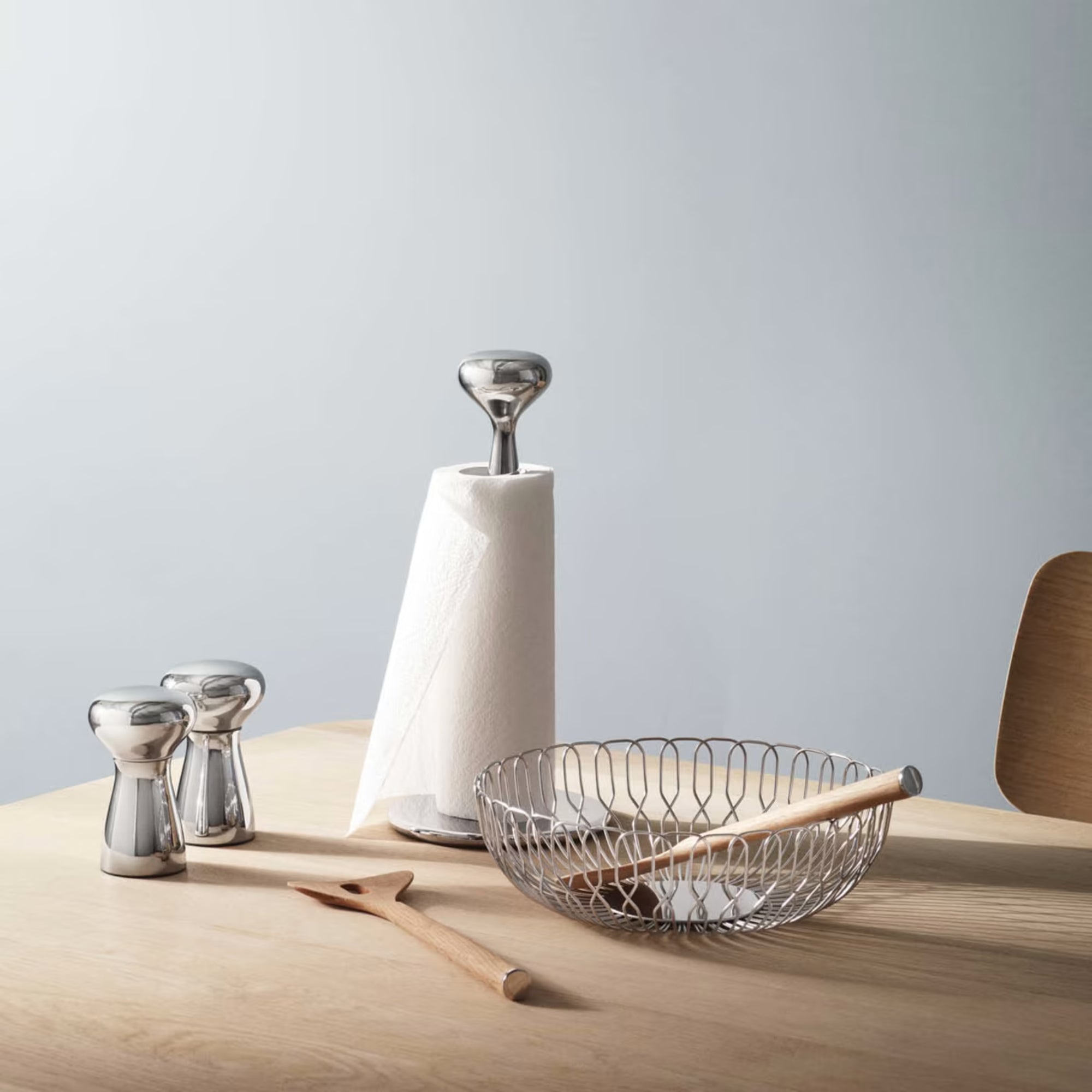 Georg Jensen Alfredo Kitchen Roll Holder & Salt and Pepper Mills