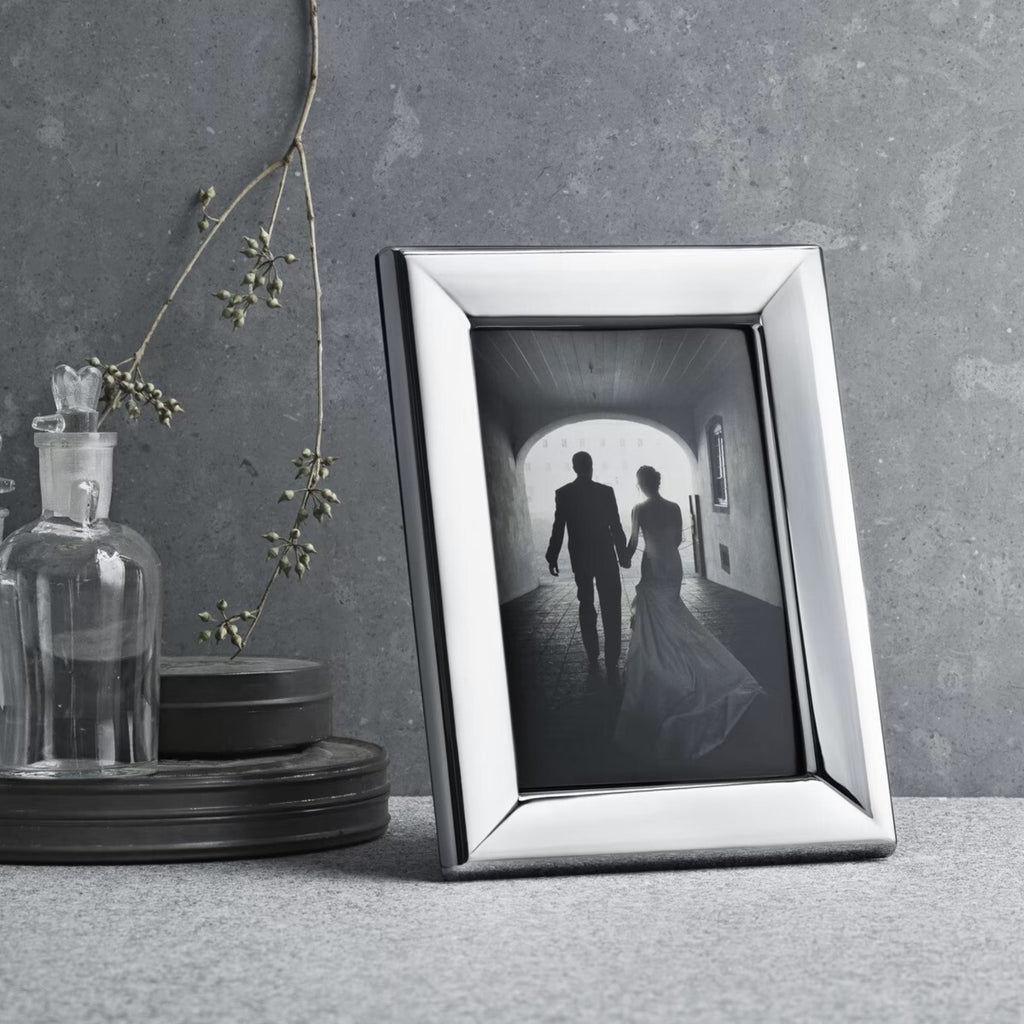 Georg Jensen Modern Stainless Steel Mirror Picture Frame - 13x18cm