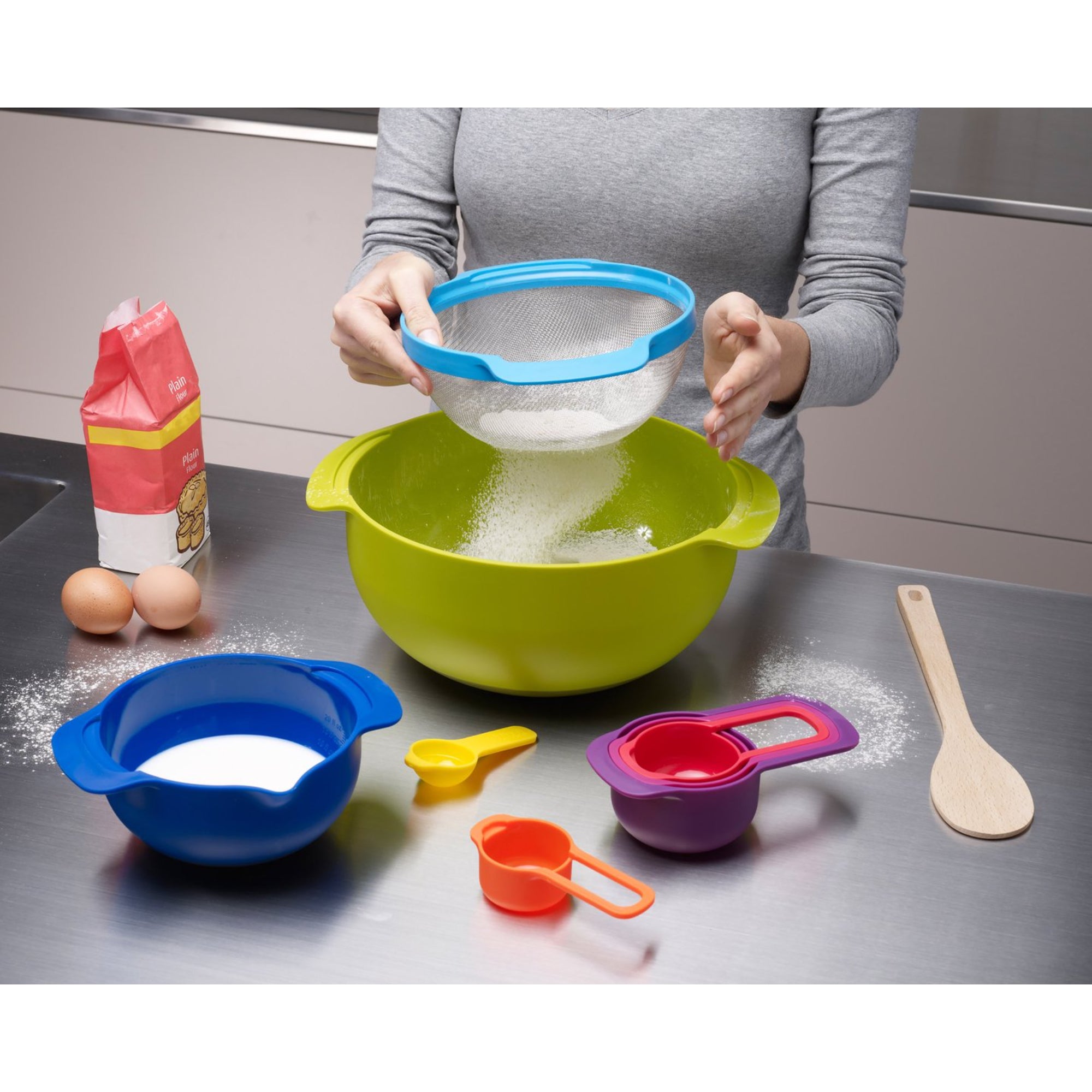 Joseph Joseph Nesting plus bowl set 9pc multi colour 40031