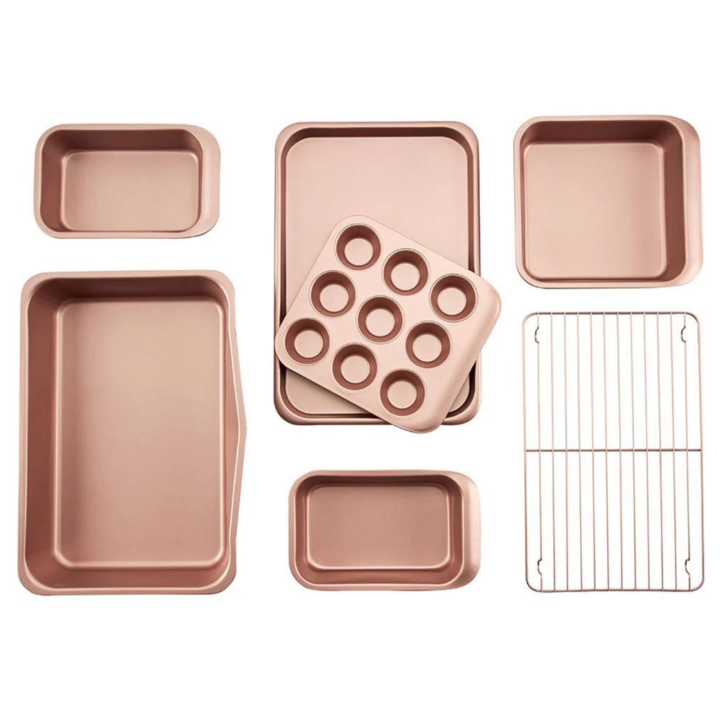 Wiltshire Rose Gold Smart Stack Bakeware 7 Piece Set