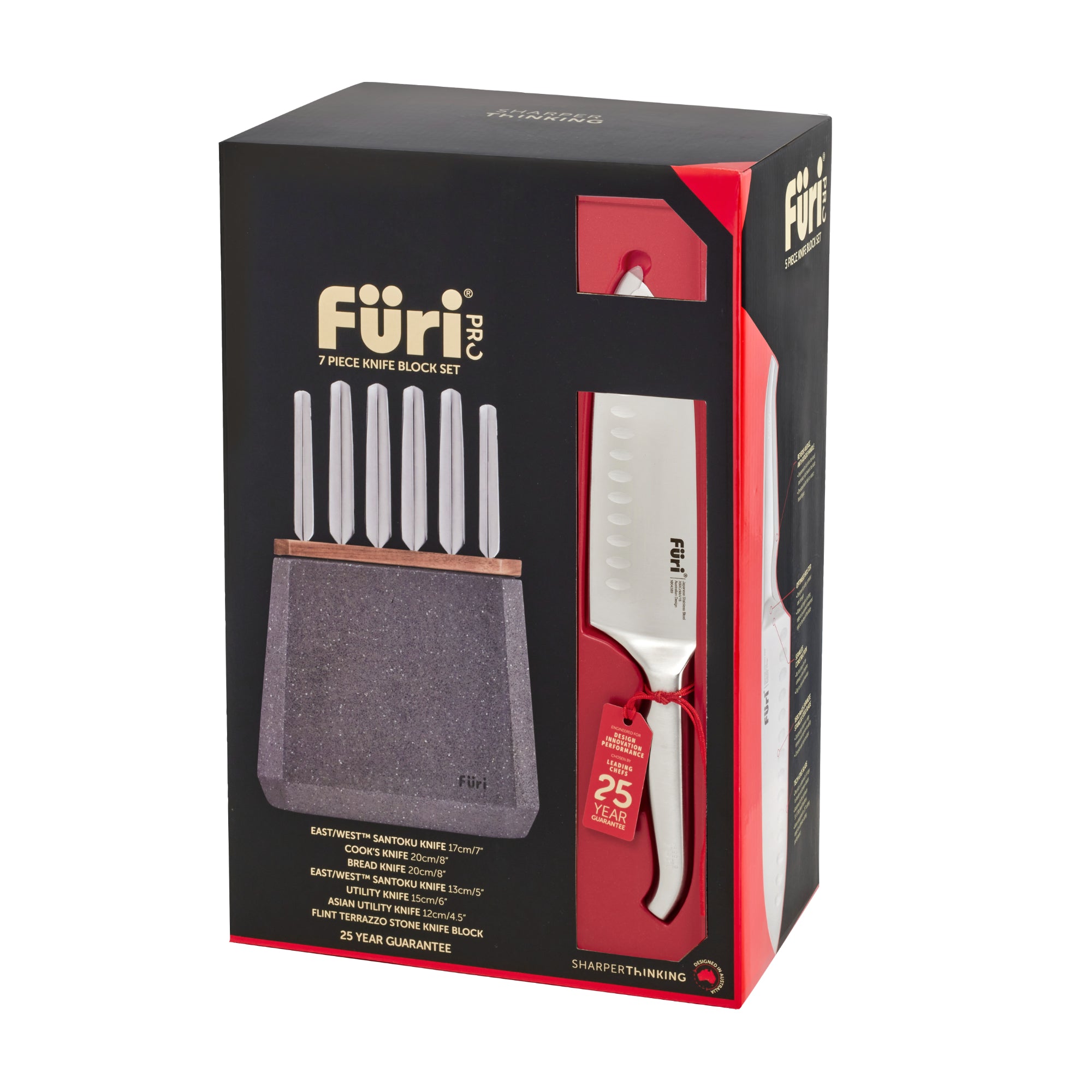 Furi Stone 7 Piece Block - Flint