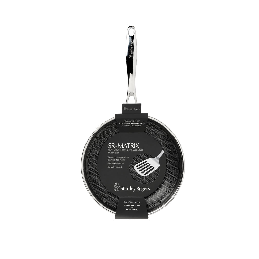 Stanley Rogers 26cm Matrix Frypan - Silver