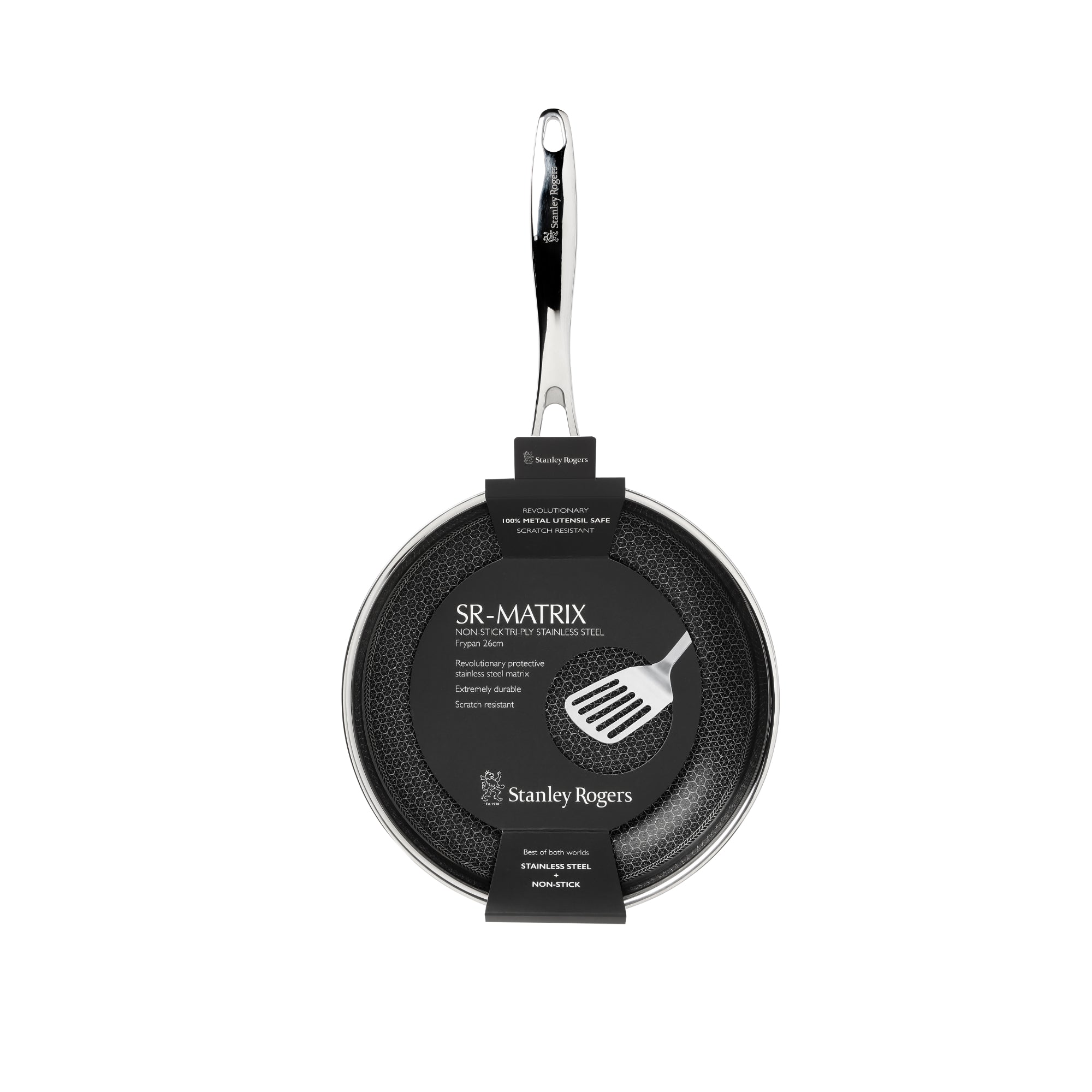 Stanley Rogers 26cm Matrix Frypan - Silver