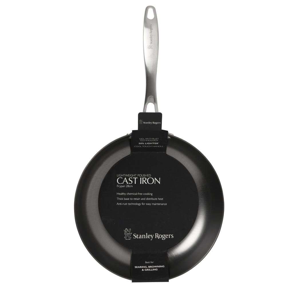 Stanley Rogers 28cm Light Weight Cast Iron Frypan - Grey