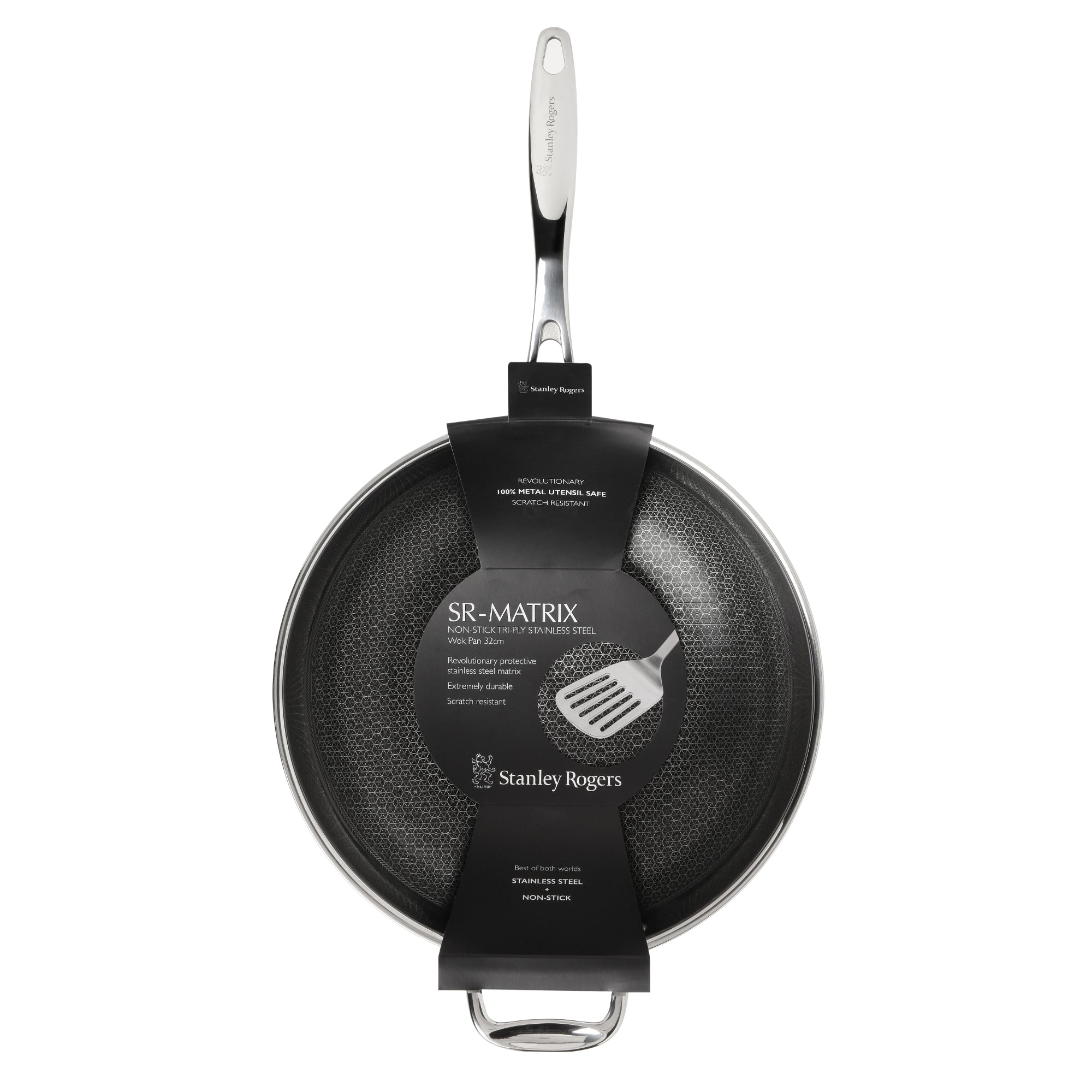 Stanley Rogers 32cm Matric Wok Pan - Silver