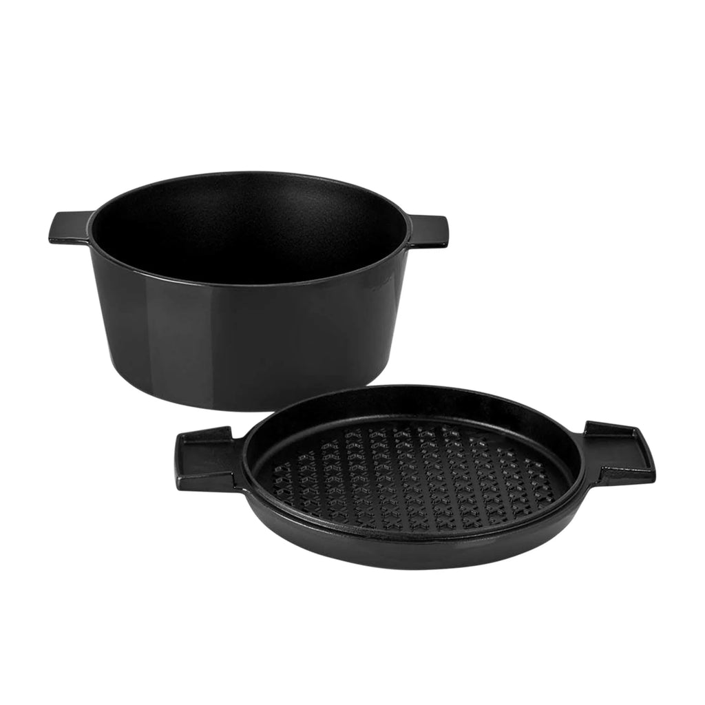 Stanley Rogers 6.5L/28cm French Oven Grill Duo - Onyx