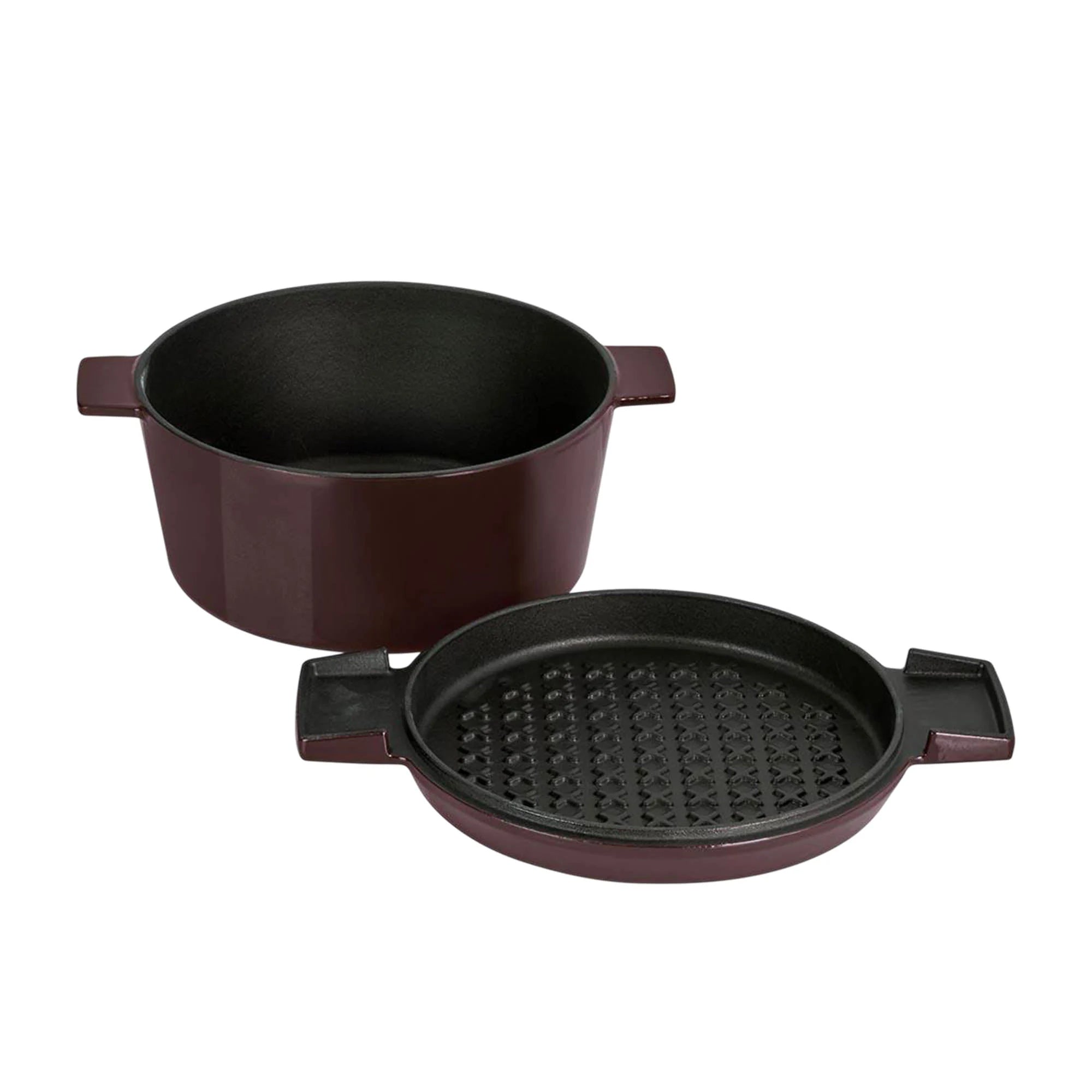 Stanley Rogers 6.5L/28cm French Oven Grill Duo - Bordeaux